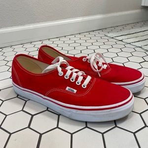 Red Vans Authentic